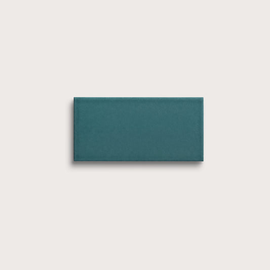Aegean Blue ceramic tile, 3 by 6 inches, matte finish