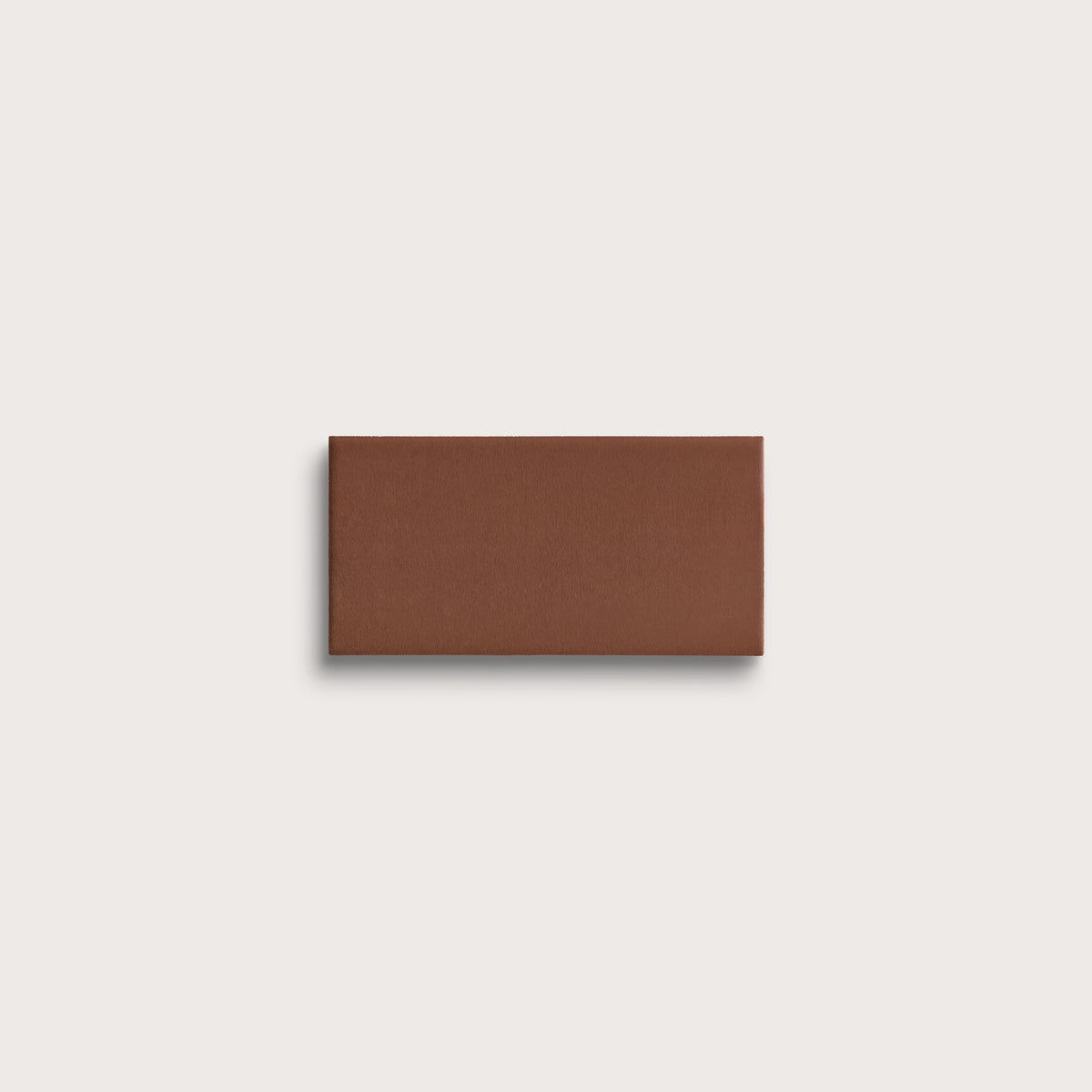 Amber ceramic tile, 2 by 4 inches, matte finish