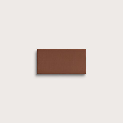 Amber ceramic tile, 2 by 4 inches, matte finish