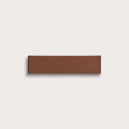 Amber ceramic tile, 2 by 8 inches, matte finish