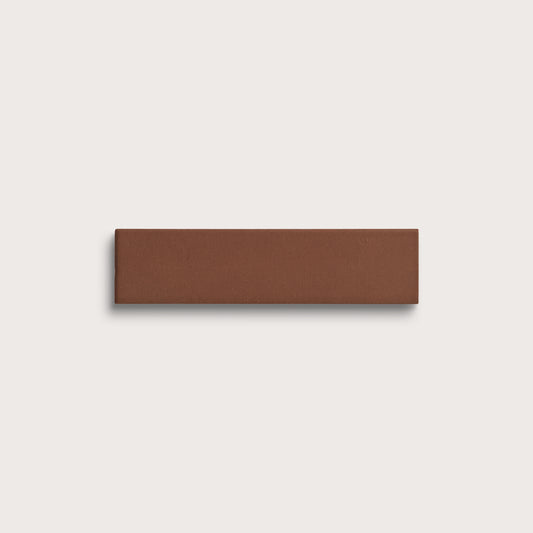 Amber ceramic tile, 2 by 8 inches, matte finish