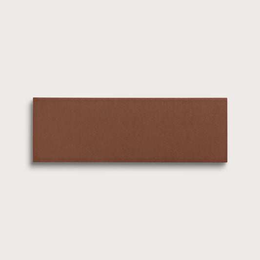 Amber ceramic tile, 4 by 12 inches, matte finish