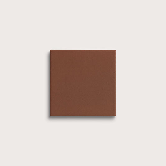 Amber ceramic tile, 4 by 4 inches, matte finish