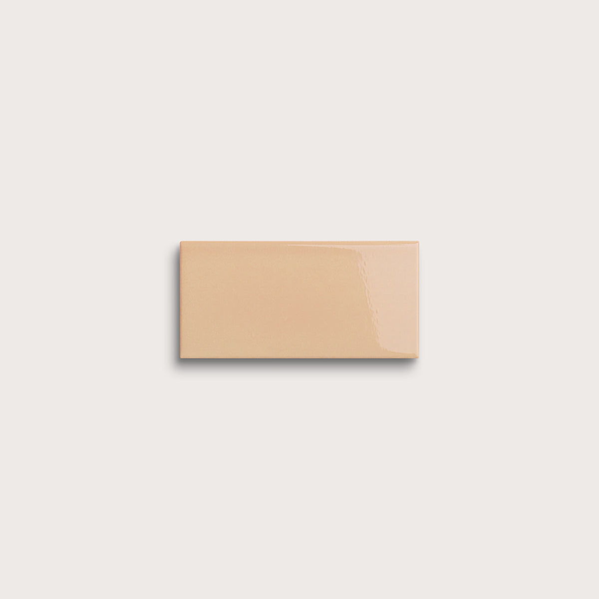 Bone ceramic tile sample, gloss finish