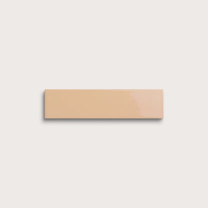 Bone ceramic tile, 2 by 8 inches, gloss finish