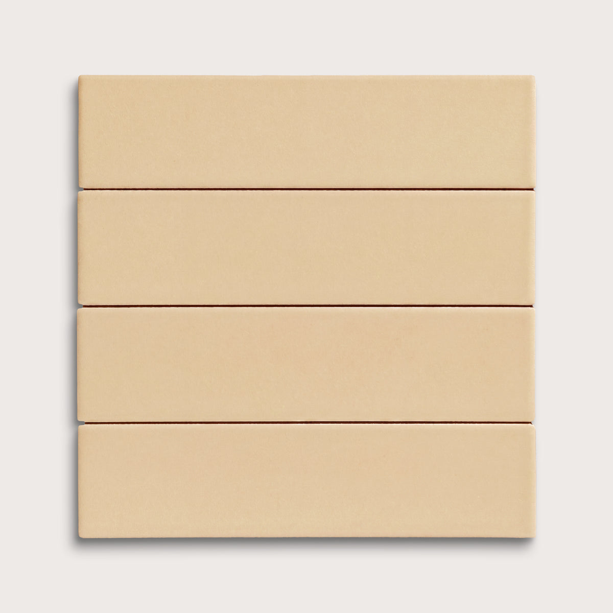 Bone ceramic tile, 2 by 8 inches, matte finish