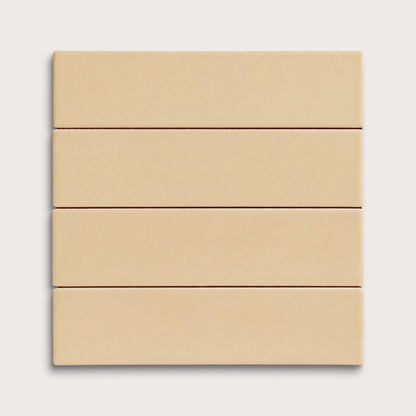 Bone ceramic tile, 2 by 8 inches, matte finish