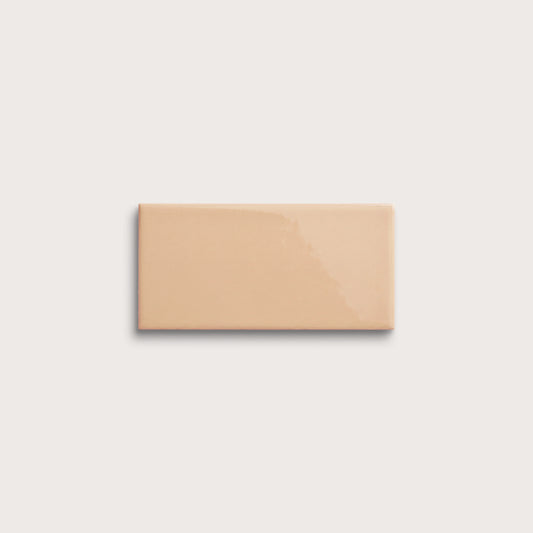 Bone ceramic tile, 3 by 6 inches, gloss finish