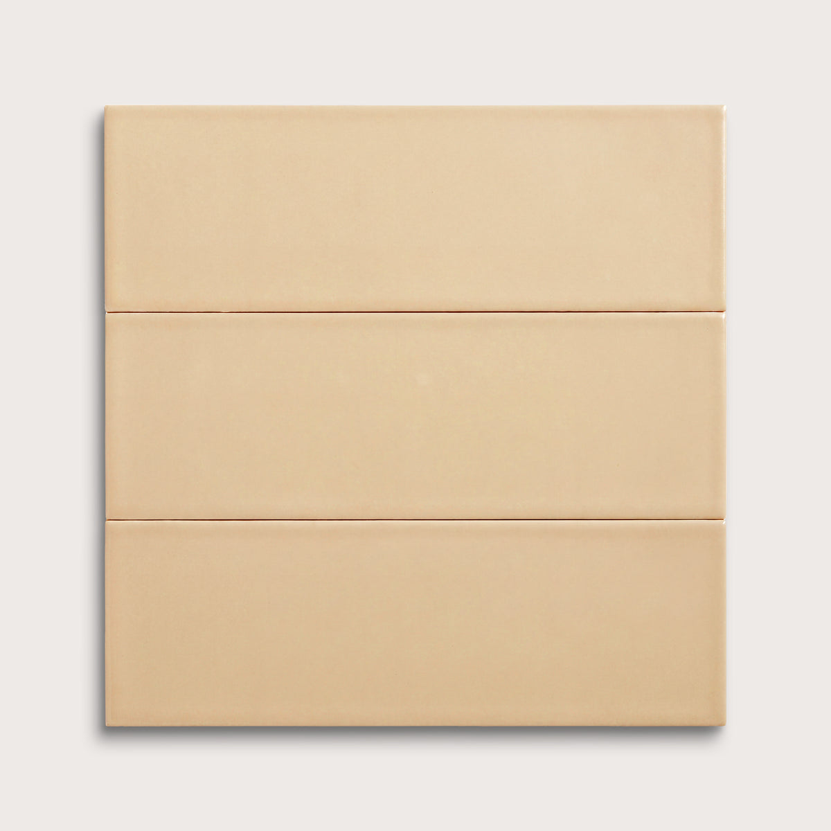 Bone ceramic tile, 4 by 12 inches, matte finish