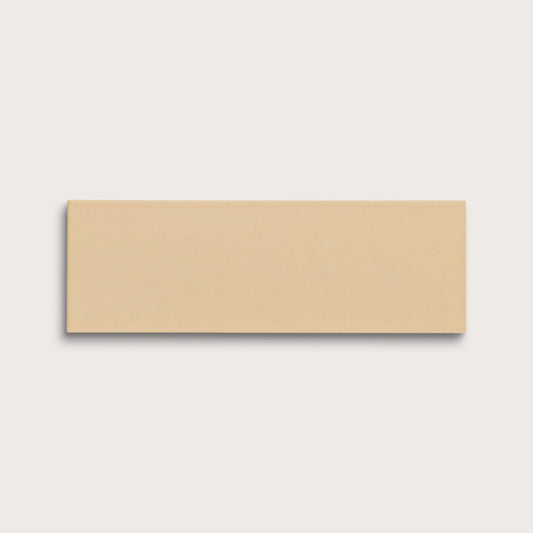 Bone ceramic tile, 4 by 12 inches, matte finish