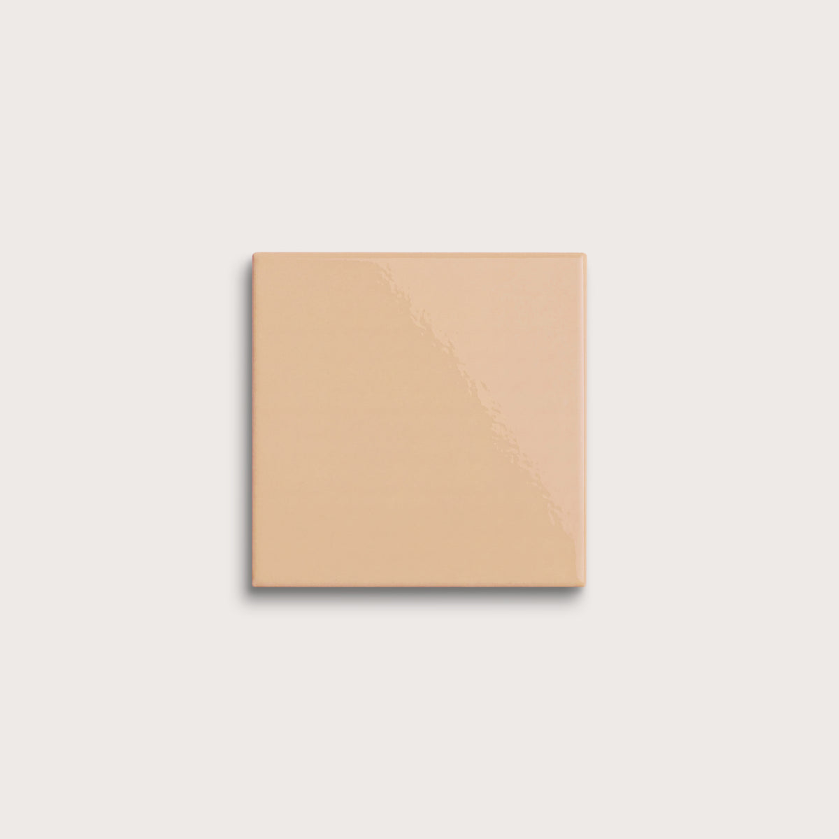 Bone ceramic tile, 4 by 4 inches, gloss finish