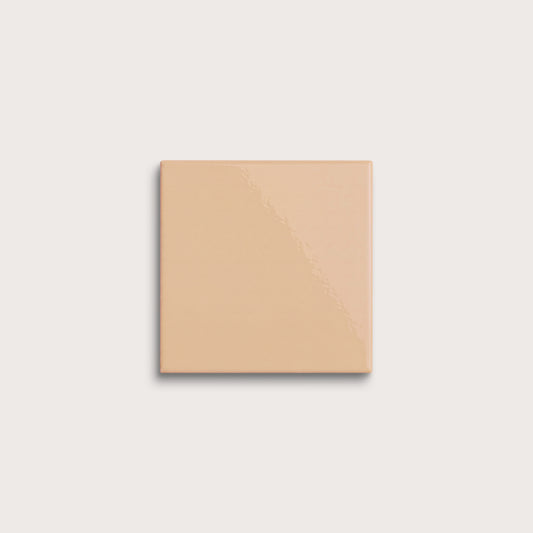 Bone ceramic tile, 4 by 4 inches, gloss finish