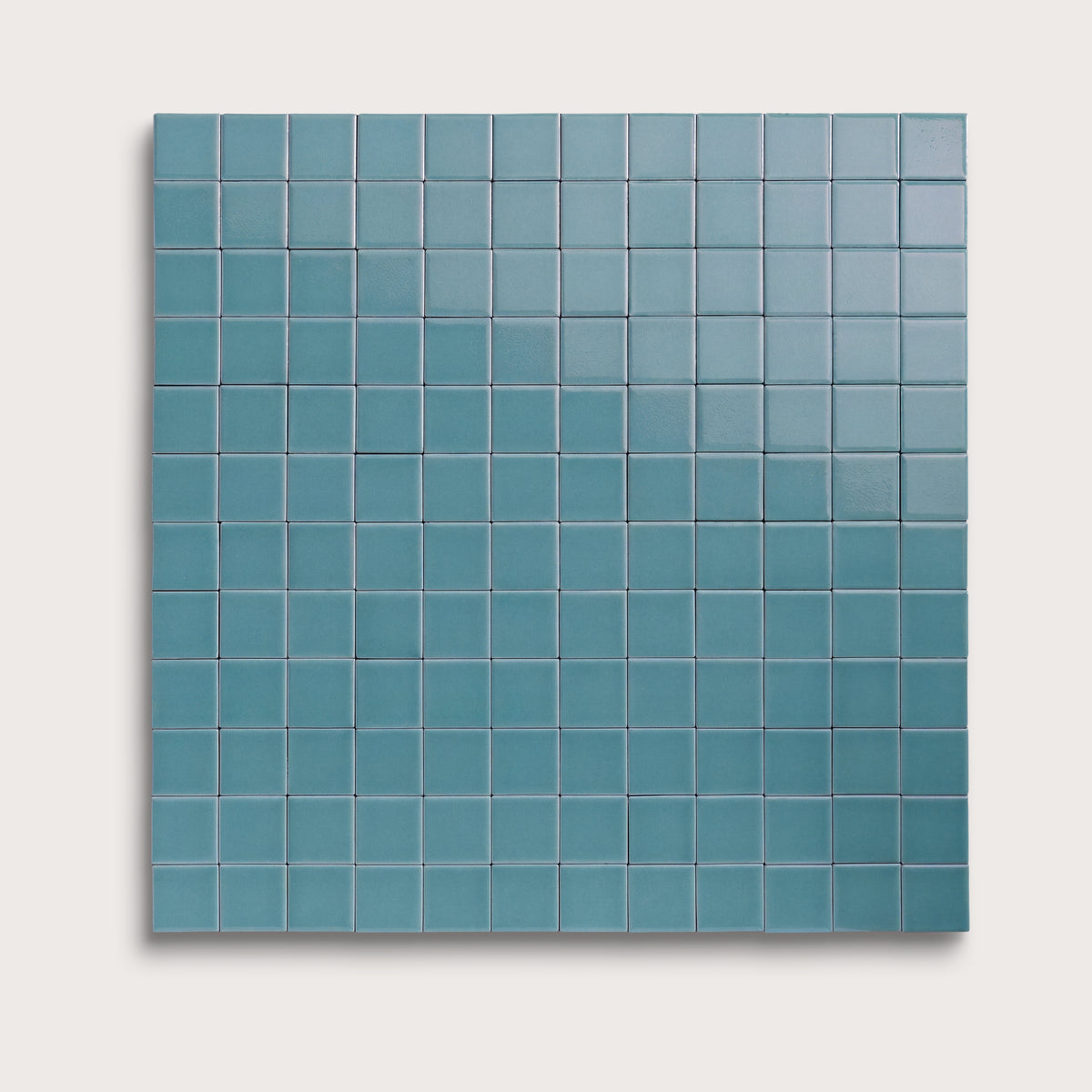 Blue Sky ceramic tile, 2 by 2 inch mosaic, gloss finish