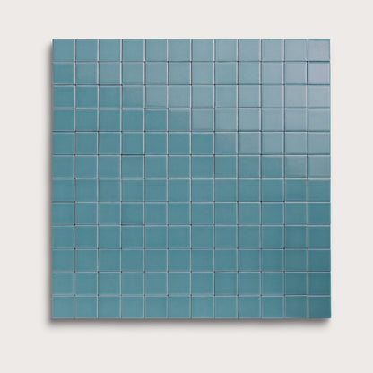 Blue Sky ceramic tile, 2 by 2 inch mosaic, gloss finish