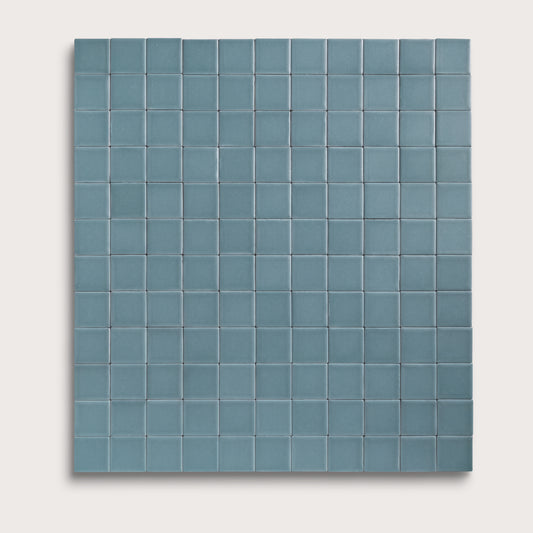 Blue Sky ceramic tile, 2 by 2 inch mosaic, matte finish