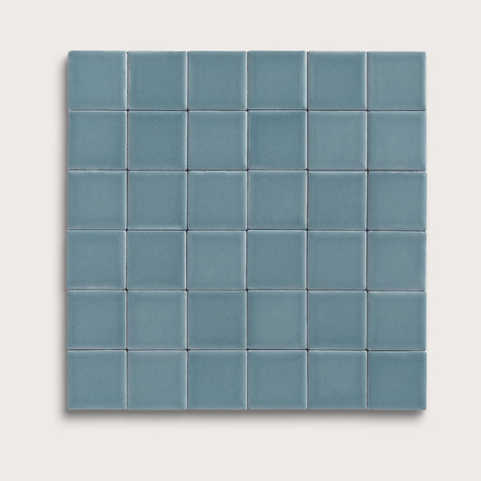 Blue Sky ceramic tile, 2 by 2 inch mosaic, matte finish
