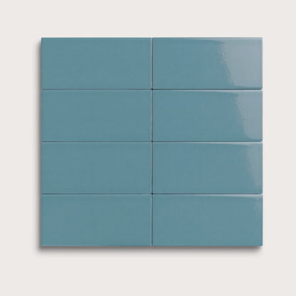 Blue Sky ceramic tile, 2 by 4 inches, gloss finish