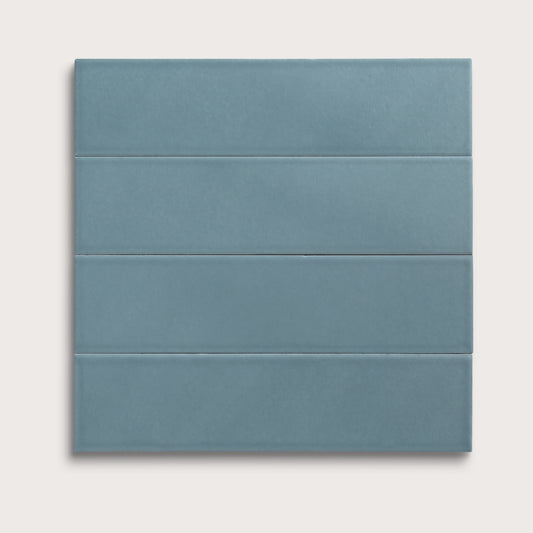 Blue Sky ceramic tile, 3 by 12 inches, matte finish