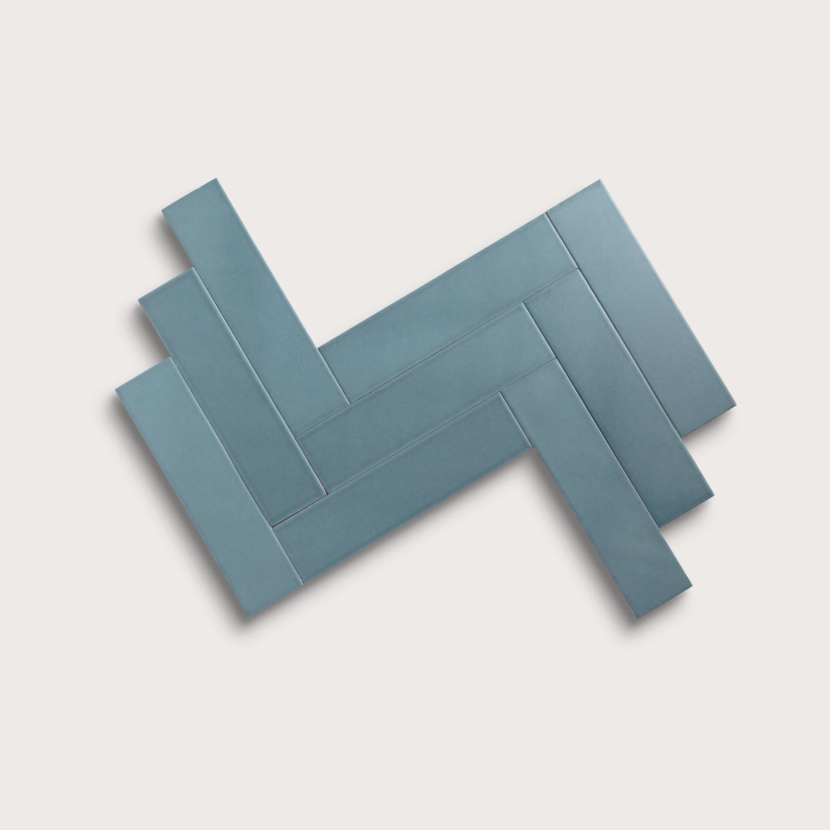 Blue Sky ceramic tile, 3 by 12 inches, matte finish
