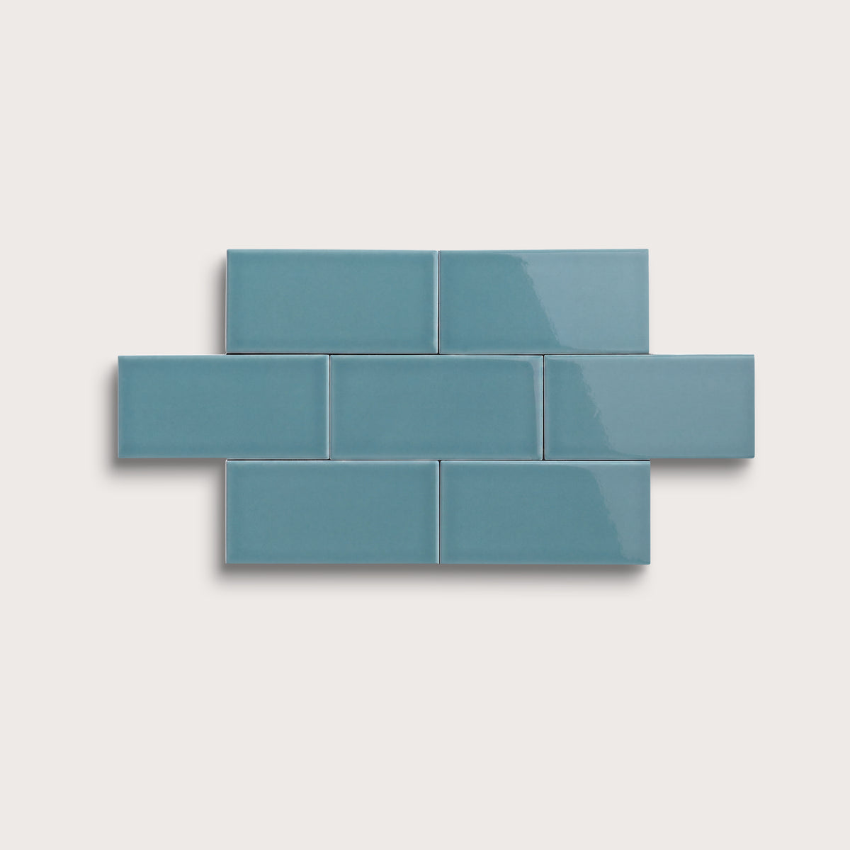 Blue Sky ceramic tile, 3 by 6 inches, gloss finish