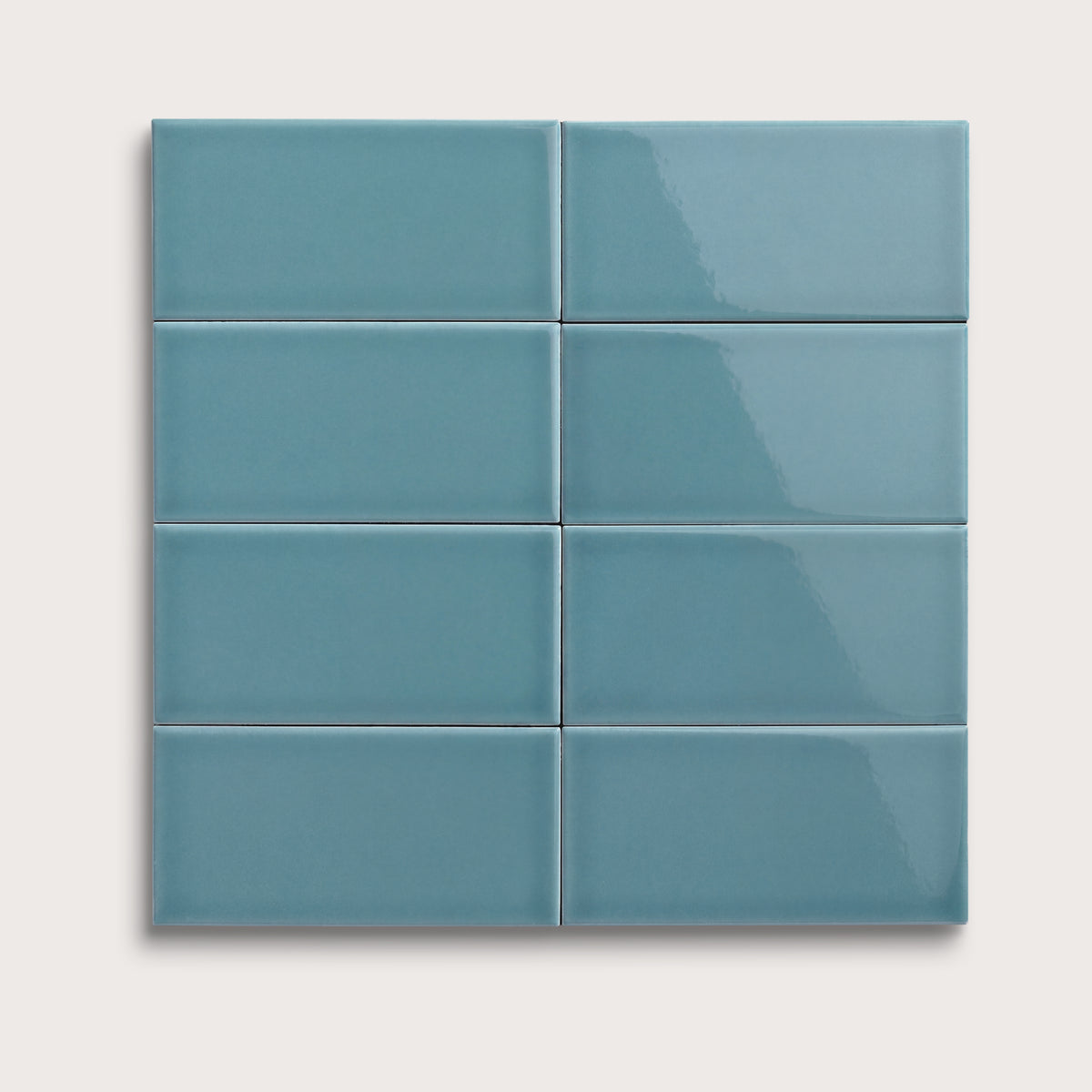 Blue Sky ceramic tile, 3 by 6 inches, gloss finish