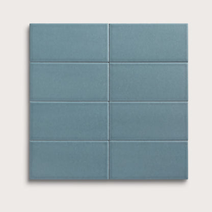 Blue Sky ceramic tile, 3 by 6 inches, matte finish