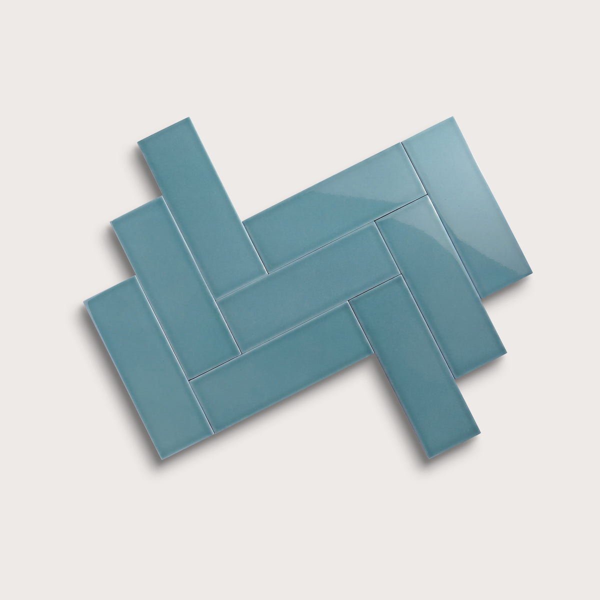 Blue Sky ceramic tile, 4 by 12 inches, gloss finish