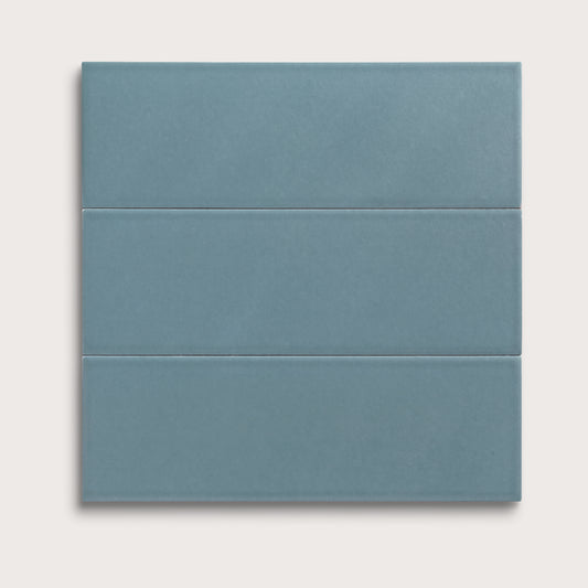 Blue Sky ceramic tile, 4 by 12 inches, matte finish