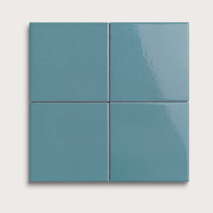 Blue Sky ceramic tile, 4 by 4 inches, gloss finish