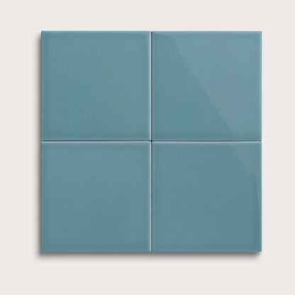 Blue Sky ceramic tile, 6 by 6 inches, gloss finish