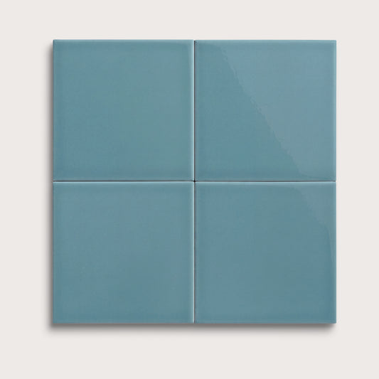 Blue Sky ceramic tile, 6 by 6 inches, gloss finish