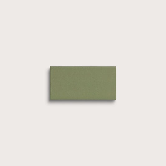 Cactus Green ceramic tile sample, matte finish