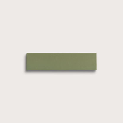 Cactus Green ceramic tile, 2 by 8 inches, matte finish