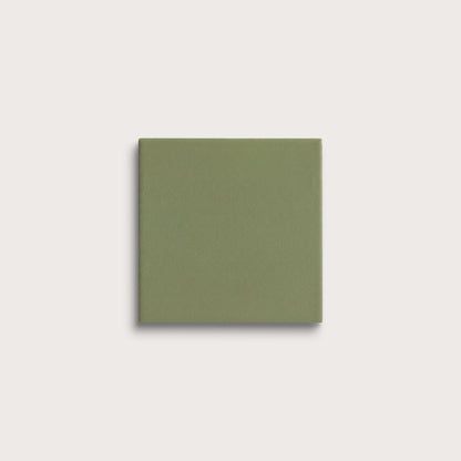 Cactus Green ceramic tile, 4 by 4 inches, matte finish