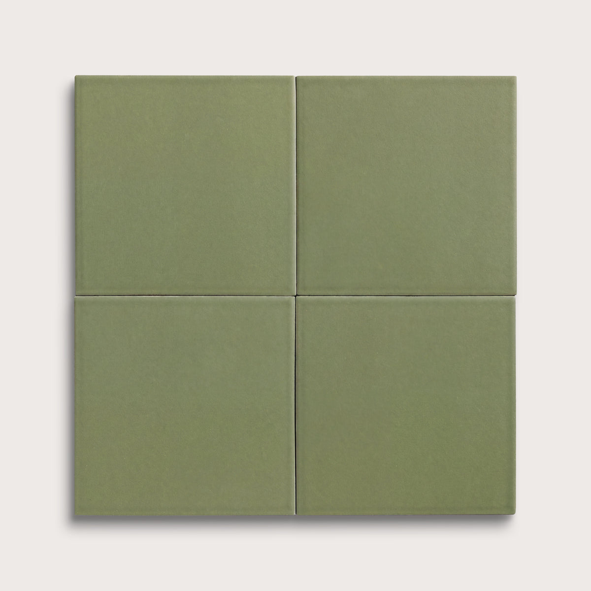 Cactus Green ceramic tile, 8 by 8 inches, matte finish