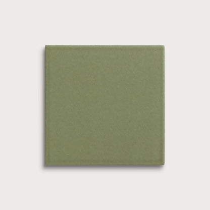 Cactus Green ceramic tile, 8 by 8 inches, matte finish
