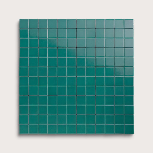 Cenote ceramic tile, 2 by 2 inch mosaic, gloss finish
