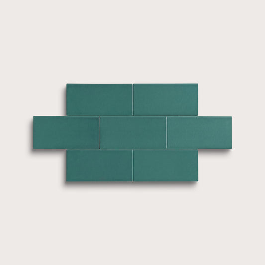 Cenote ceramic tile, 2 by 4 inches, matte finish
