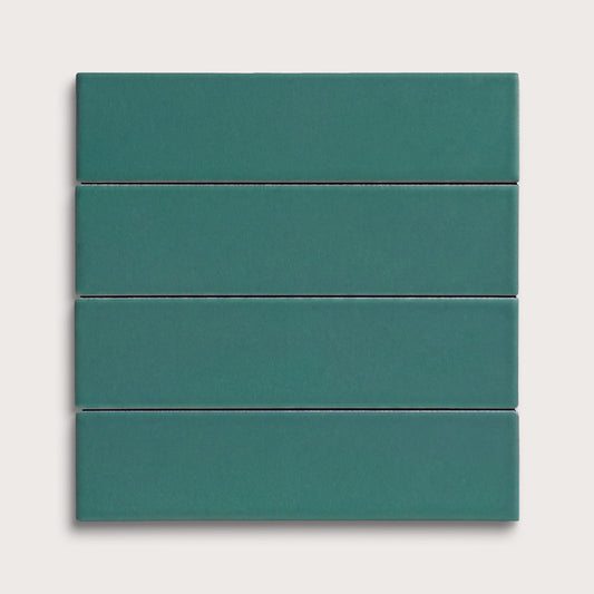 Cenote ceramic tile, 2 by 8 inches, matte finish