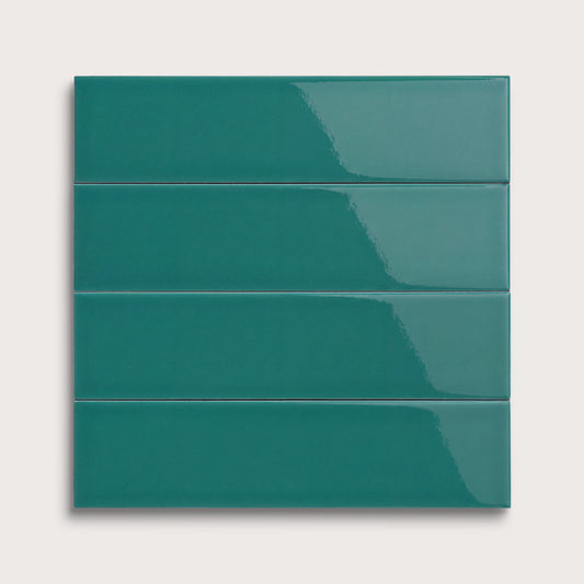 Cenote ceramic tile, 3 by 12 inches, gloss finish