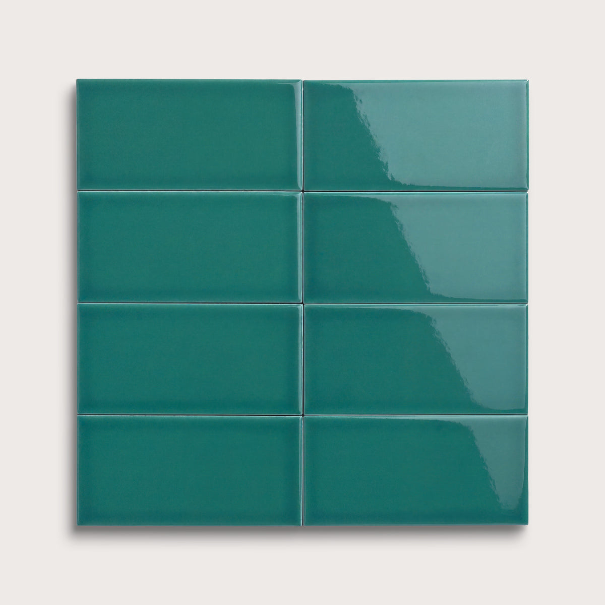 Cenote ceramic tile, 3 by 6 inches, gloss finish