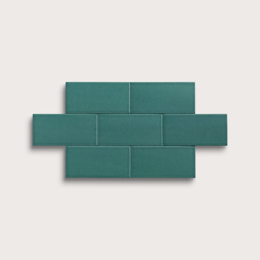 Cenote ceramic tile, 3 by 6 inches, matte finish