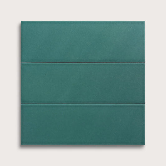 Cenote ceramic tile, 4 by 12 inches, matte finish