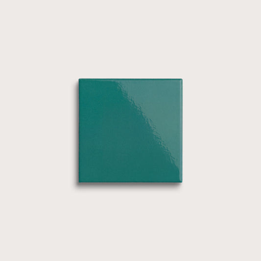 Cenote ceramic tile, 4 by 4 inches, gloss finish