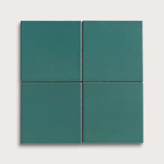 Cenote ceramic tile, 4 by 4 inches, matte finish