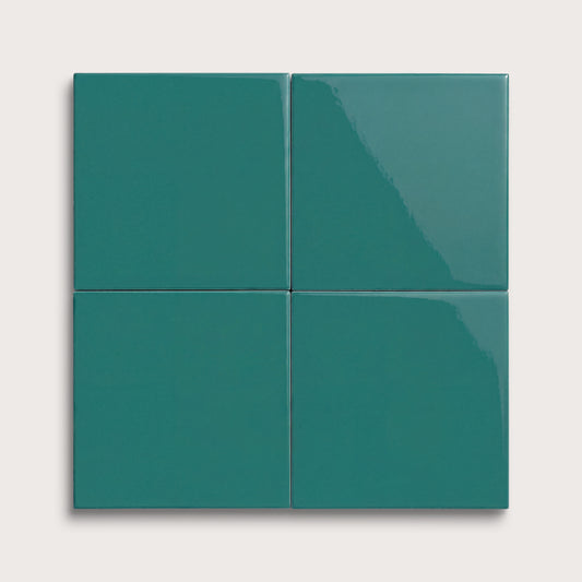 Cenote ceramic tile, 6 by 6 inches, gloss finish