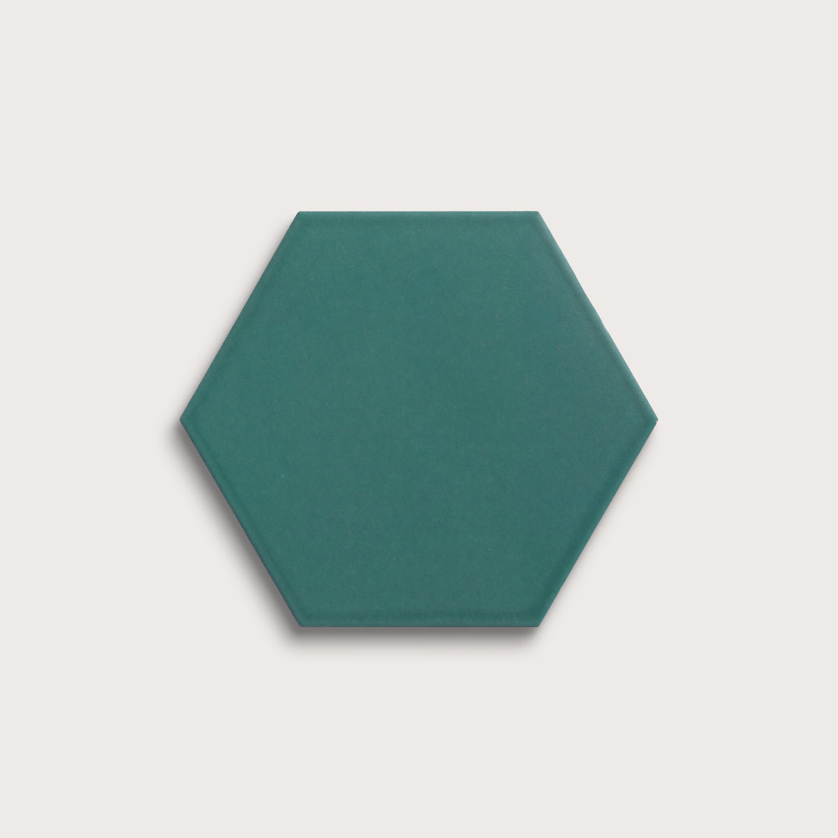 Cenote ceramic tile, 8 inch hex, matte finish