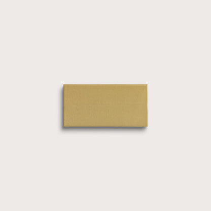 Citron ceramic tile, 2 by 4 inches, matte finish