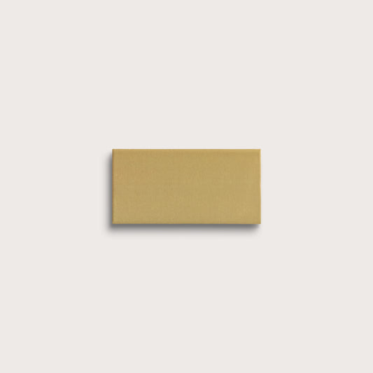 Citron ceramic tile, 2 by 4 inches, matte finish