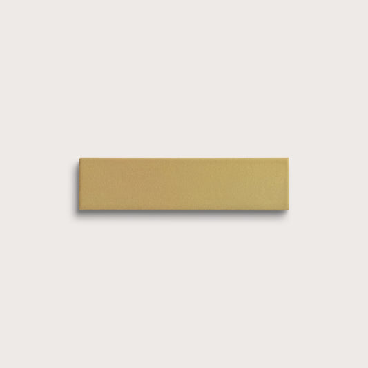 Citron ceramic tile, 2 by 8 inches, matte finish
